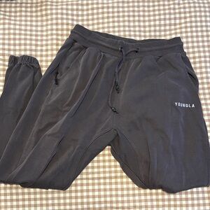 YoungLA Men's Charcoal Joggers